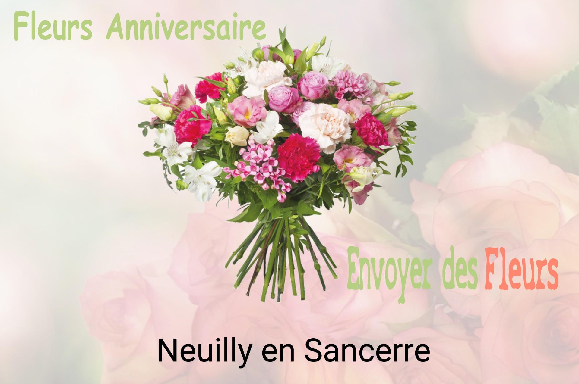 Bouquet de fleurs d’anniversaire livré à Neuilly-en-Sancerre
